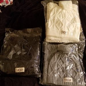 Ugg beanie and scarf set